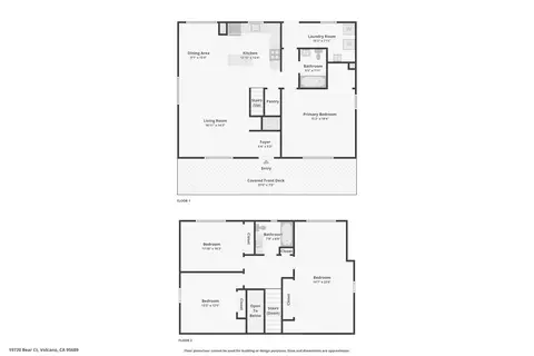 Floorplan - 19720 Bear Ct, Volcano, CA 95689 photo 2 of 3