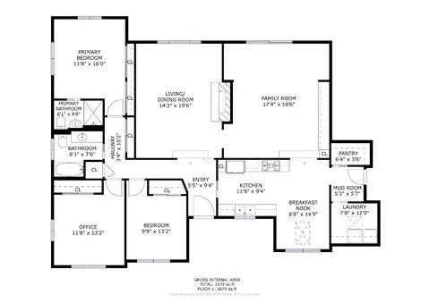 Floorplan - 819 Sycamore Ln, Davis, CA 95616 photo 1 of 1