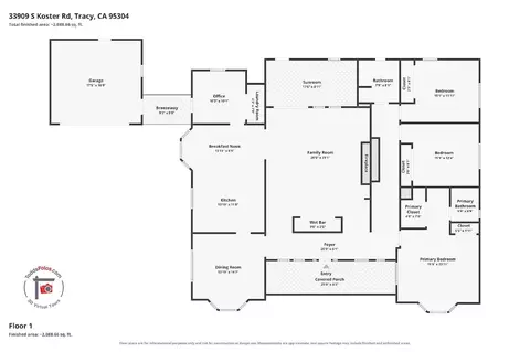 Floorplan - 33909 S Koster Rd, Tracy, CA 95304 photo 1 of 1