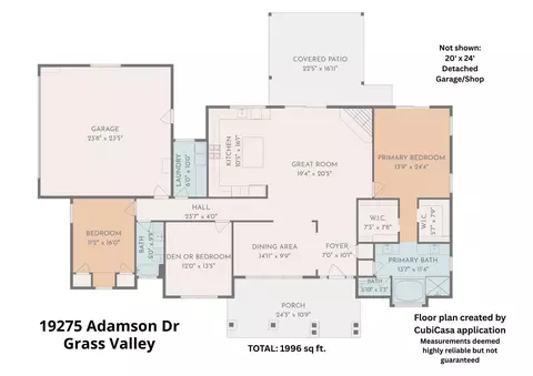 Floorplan - 19275 Adamson Dr, Grass Valley, CA 95949 photo 1 of 1
