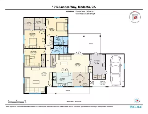 Floorplan - 1013 Landee Way, Modesto, CA 95355 photo 1 of 1
