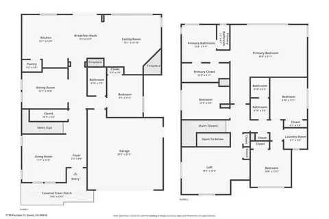 Floorplan - 1739 Portola Ct, Davis, CA 95616 photo 1 of 1