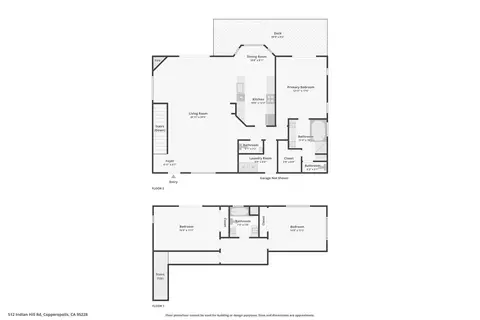 Floorplan - 512 Indian Hill Rd, Copperopolis, CA 95228 photo 1 of 1