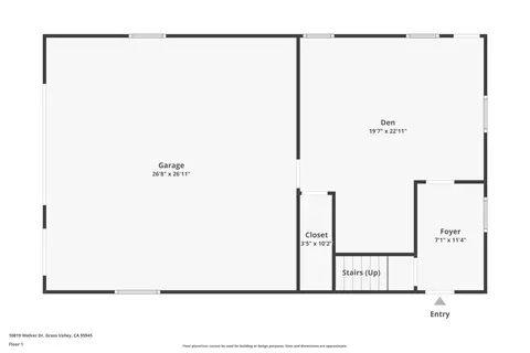 Floorplan - 10819 Walker Dr, Grass Valley, CA 95945 photo 1 of 3
