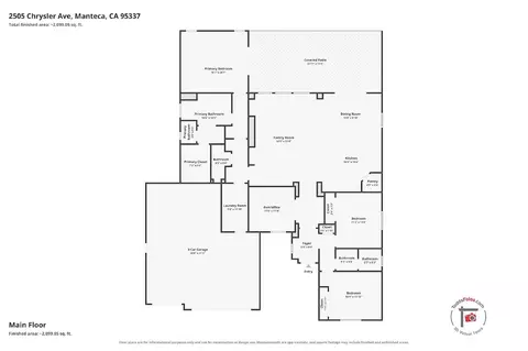 Floorplan - 2505 Chrysler Ave, Manteca, CA 95337 photo 1 of 1