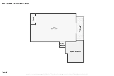 Floorplan - 5408 Engle Rd, Carmichael, CA 95608 photo 2 of 2