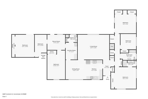 Floorplan - 2600 Trentwick Ct, Carmichael, CA 95608 photo 1 of 1