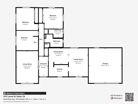 Floorplan - 2727 Locust St, Sutter, CA 95982 photo 1 of 4