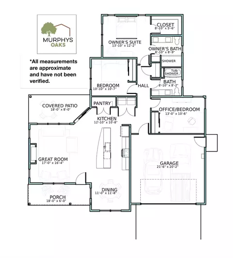 Floorplan - 188 Murphys Oaks Dr, Murphys, CA 95247 photo 1 of 1
