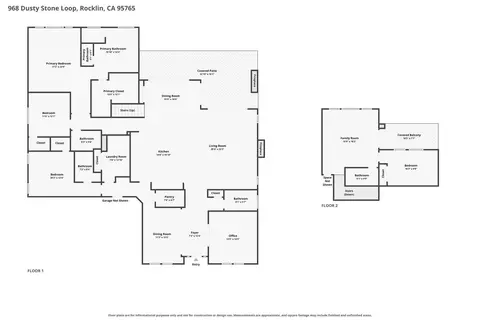 Floorplan - 968 Dusty Stone Loop, Rocklin, CA 95765 photo 1 of 1