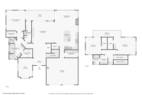 Floorplan - 5 Paseo Delago, Copperopolis, CA 95228 photo 1 of 1