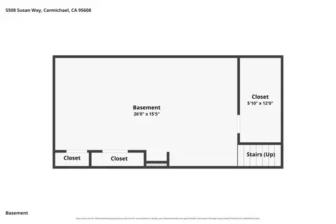 Floorplan - 5508 Susan Way, Carmichael, CA 95608 photo 2 of 3