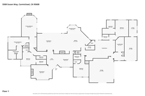 Floorplan - 5508 Susan Way, Carmichael, CA 95608 photo 1 of 3