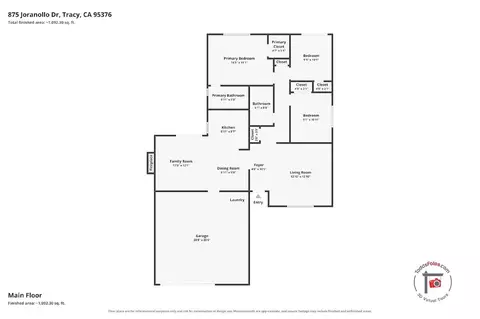 Floorplan - 875 Joranollo Dr, Tracy, CA 95376 photo 1 of 1