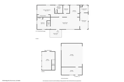 Floorplan - 17630 Ridge Rd, Pine Grove, CA 95665 photo 3 of 3