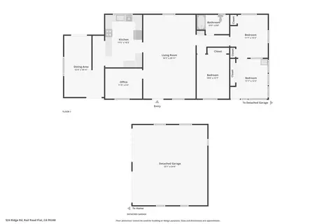 Floorplan - 524 Ridge Rd, Rail Road Flat, CA 95248 photo 1 of 1