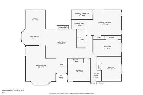 Floorplan - 6186 Springview Dr, Rocklin, CA 95677 photo 1 of 1