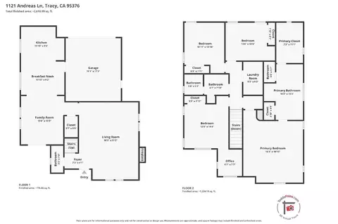 Floorplan - 1121 Andreas Ln, Tracy, CA 95376 photo 1 of 1