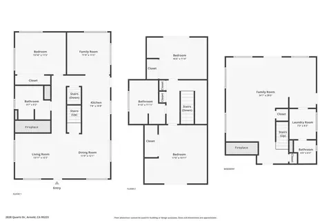 Floorplan - 2828 Quartz Dr, Arnold, CA 95223 photo 1 of 1