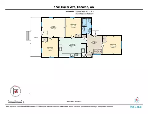 Floorplan - 1736 Baker Ave, Escalon, CA 95320 photo 1 of 1