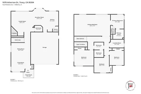 Floorplan - 1078 Atherton Dr, Tracy, CA 95304 photo 1 of 1