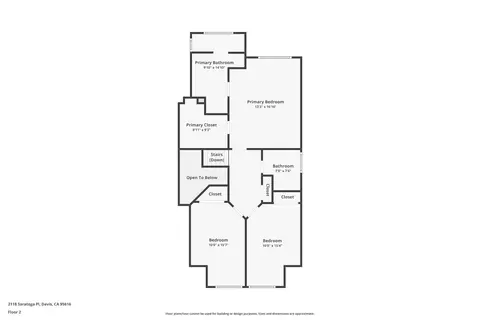 Floorplan - 2118 Saratoga Pl, Davis, CA 95616 photo 2 of 3