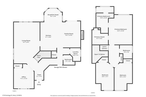 Floorplan - 2118 Saratoga Pl, Davis, CA 95616 photo 3 of 3
