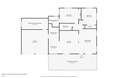 Floorplan - Undisclosed, Mountain Ranch, CA 95246 photo 1 of 1