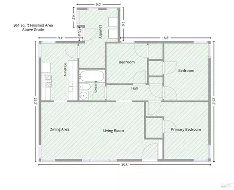 Floorplan - 209 Alhambra Ave, Vallejo, CA 94591 photo 1 of 1