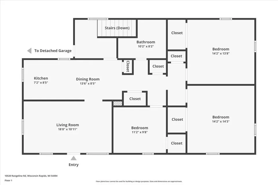 Floorplan - 10520 Rangeline Rd, Wisconsin Rapids, WI 54494 photo 2 of 4