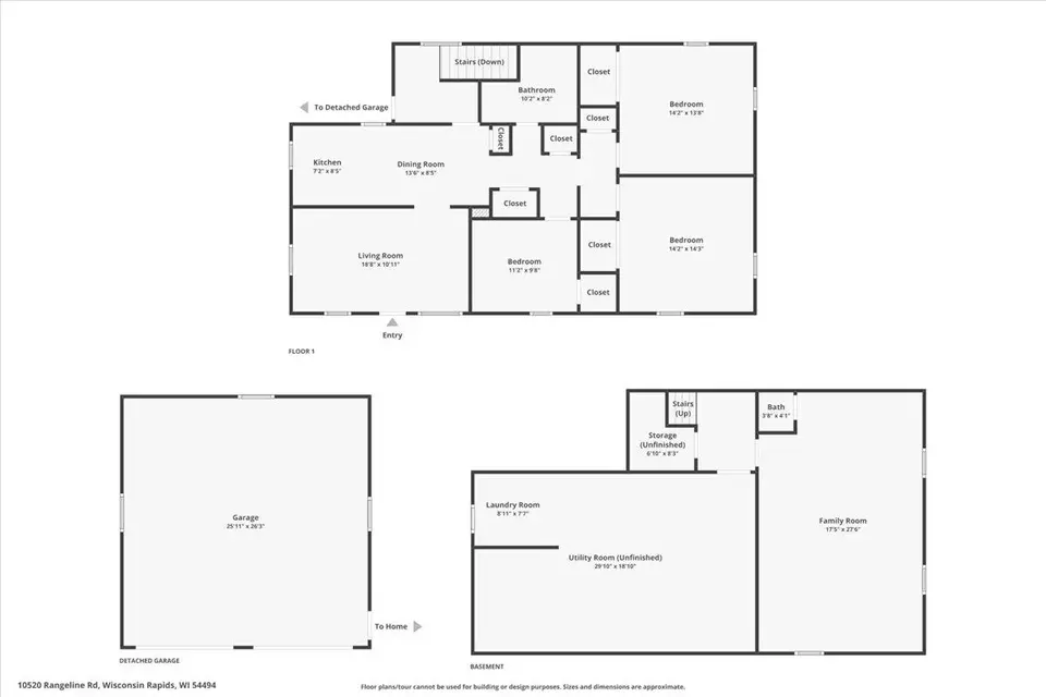 Floorplan - 10520 Rangeline Rd, Wisconsin Rapids, WI 54494 photo 1 of 4