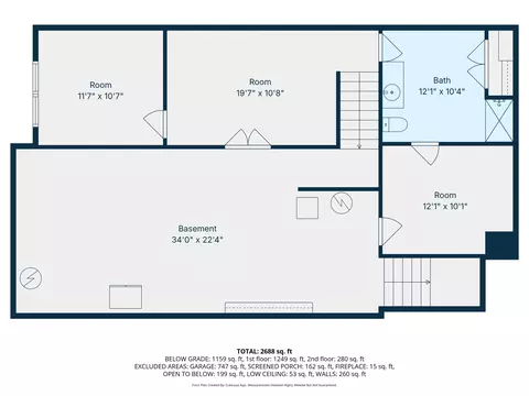 Floorplan - 2244 River Rd, Tomahawk, WI 54487 photo 2 of 4