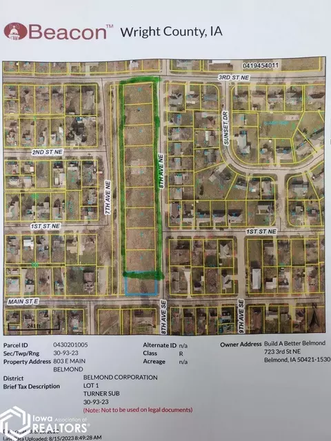lot2 10 8th Ave NE, Belmond, IA 50421