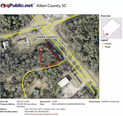 tbd Atomic Rd, Jackson, SC 29831