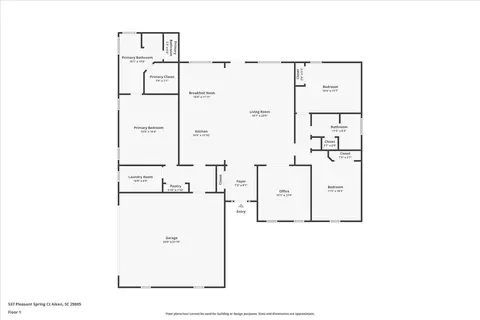 Floorplan - 537 Pleasant Spring Ct, Aiken, SC 29805 photo 1 of 1