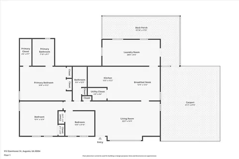Floorplan - 912 Eisenhower Dr, Augusta, GA 30904 photo 1 of 1