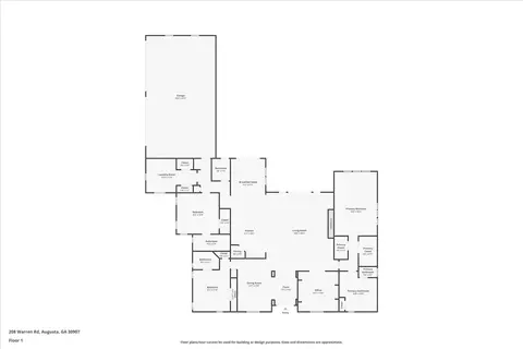 Floorplan - 208 Warren Rd, Augusta, GA 30907 photo 1 of 1