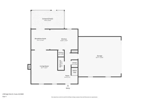 Floorplan - 4108 Eagle Nest Dr #0, Evans, GA 30809 photo 2 of 3