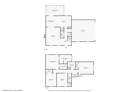 Floorplan - 4108 Eagle Nest Dr #0, Evans, GA 30809 photo 1 of 3
