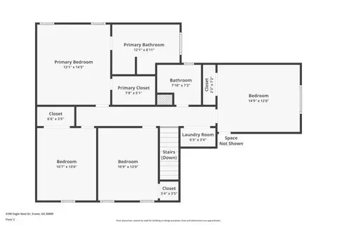 Floorplan - 4108 Eagle Nest Dr #0, Evans, GA 30809 photo 3 of 3