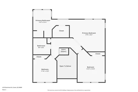 Floorplan - 4142 Rivermont Dr, Evans, GA 30809 photo 2 of 2