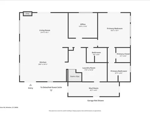 Floorplan - 303 N Windsor Rd, Windsor, SC 29856 photo 3 of 10