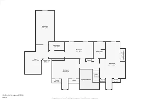 Floorplan - 802 Camellia Rd, Augusta, GA 30909 photo 3 of 3