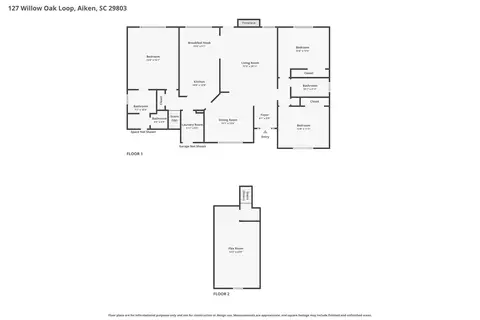 Floorplan - 127 Willow Oak Loop, Aiken, SC 29803 photo 1 of 2