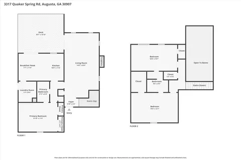 Floorplan - 3317 Quaker Springs Rd, Augusta, GA 30907 photo 1 of 3