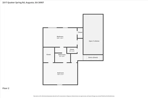 Floorplan - 3317 Quaker Springs Rd, Augusta, GA 30907 photo 3 of 3