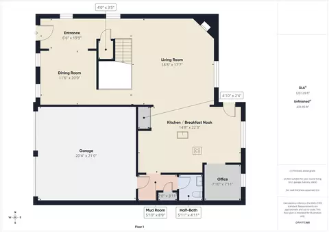 Floorplan - 239 Tulip Dr, Evans, GA 30809 photo 1 of 3