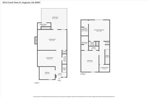 Floorplan - 3013 Creek View Ct, Augusta, GA 30907 photo 3 of 3