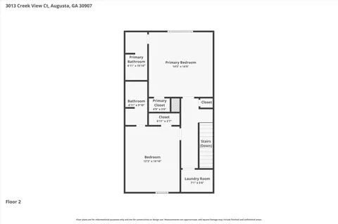 Floorplan - 3013 Creek View Ct, Augusta, GA 30907 photo 2 of 3