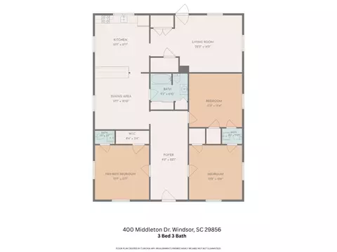Floorplan - 400 Middleton Dr, Windsor, SC 29856 photo 1 of 1